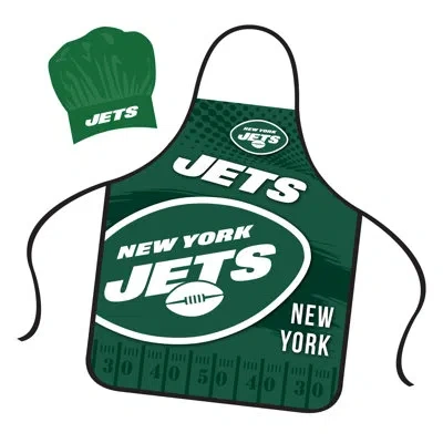 Nfl Apron & Chef Hat Set - New York Jets In Green