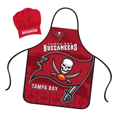 Nfl Apron & Chef Hat Set - Tampa Bay Buccaneers In Red