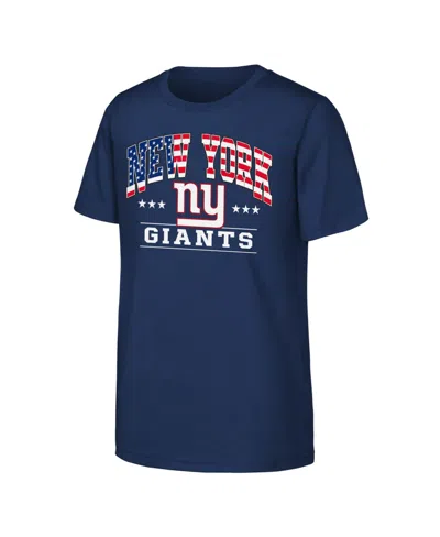 Nfl Kids' Boys' And Girls' Americana Arch New York Giants Graphic T-shirt In Blue