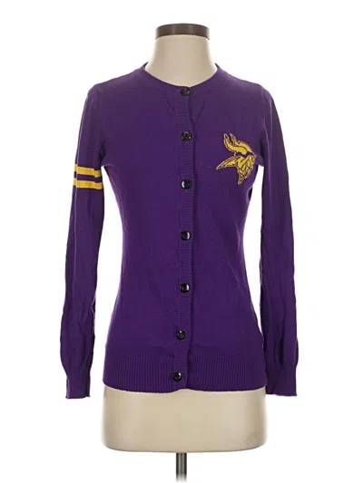 Pre-owned Nfl Cardigan Sweater In Purple