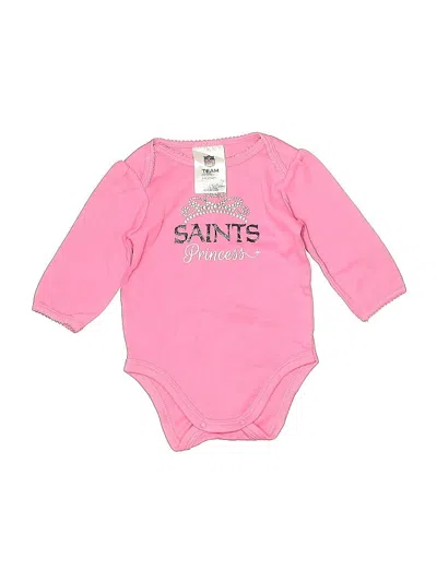 Pre-owned Nfl Babies' Long Sleeve Onesie In Pink