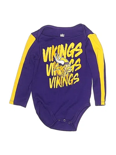 Pre-owned Nfl Kids' Long Sleeve Onesie In Purple