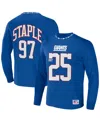 Nfl Properties Men's Nfl X Staple Blue New York Giants Core Long Sleeve Jersey Style T-shirt In Blue