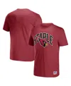 Nfl Properties Men's Nfl X Staple Cardinal Arizona Cardinals Lockup Logo Short Sleeve T-shirt In Cardinal