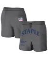 Nfl Properties Men's Nfl X Staple Gray Dallas Cowboys New Age Throwback Vintage-like Wash Fleece Short In Gray