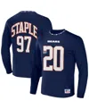 Nfl Properties Men's Nfl X Staple Navy Chicago Bears Core Long Sleeve Jersey Style T-shirt In Navy