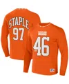 Nfl Properties Men's Nfl X Staple Orange Cleveland Browns Core Long Sleeve Jersey Style T-shirt In Orange
