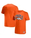 Nfl Properties Men's Nfl X Staple Orange Denver Broncos Lockup Logo Short Sleeve T-shirt In Orange