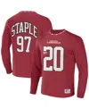 Nfl Properties Men's Nfl X Staple Red Arizona Cardinals Core Long Sleeve Jersey Style T-shirt In Red