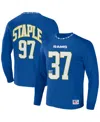 Nfl Properties Men's Nfl X Staple Royal Los Angeles Rams Core Long Sleeve Jersey Style T-shirt In Royal