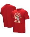 NFL PROPERTIES MEN'S SCARLET SAN FRANCISCO 49ERS FIELD GOAL ASSISTED T-SHIRT