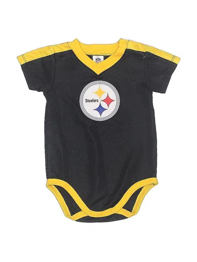 Pre-owned Nfl Babies' Short Sleeve Onesie In Black