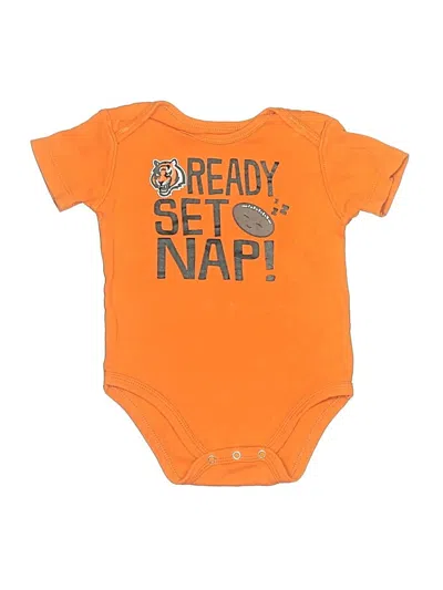 Pre-owned Nfl Babies' Short Sleeve Onesie In Orange