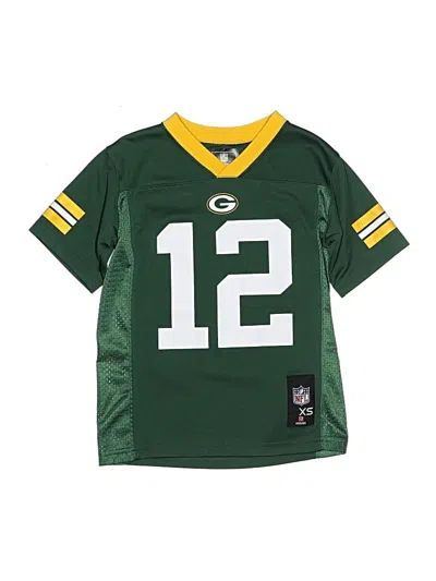 Pre-owned Nfl Kids' Short Sleeve Top Green Tops