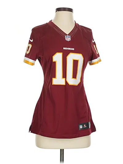 Pre-owned Nfl Short Sleeve T-shirt In Burgundy