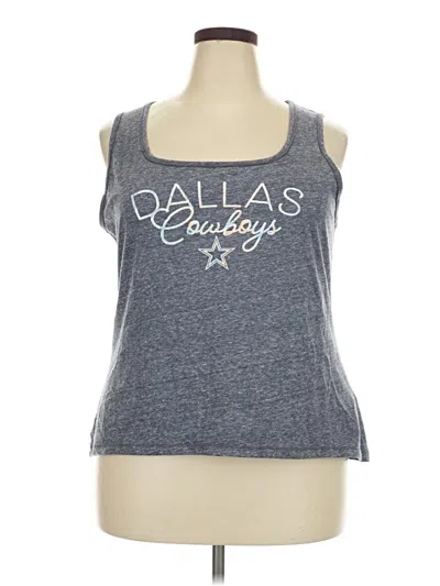 Pre-owned Nfl Tank Top Gray Strapless Neckline Tops