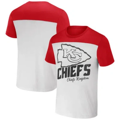 Nfl X Darius Rucker Collection By Fanatics Cream Kansas City Chiefs Colorblocked T-shirt In Multi