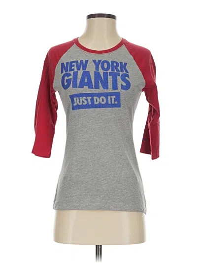 Pre-owned Nfl X Nike Team Apparel 3/4 Sleeve T-shirt In Gray