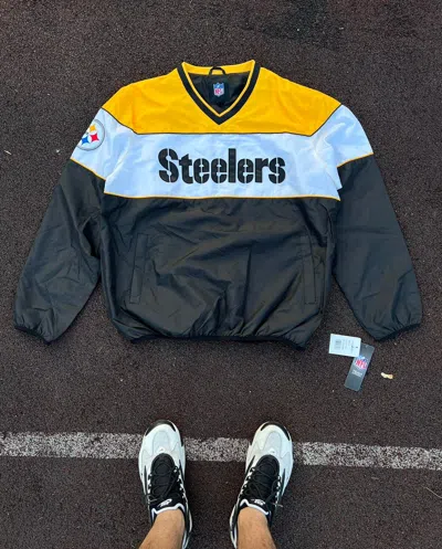 Pre-owned Nfl X Vintage Nfl Steelers Vintage Jacket In Black