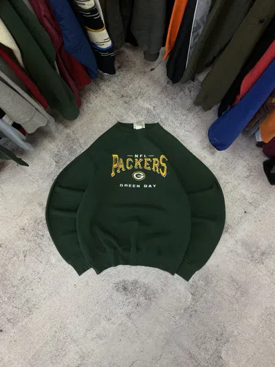 Pre-owned Nfl X Vintage Packers Nfl Sweatshirt Streetwear In Green