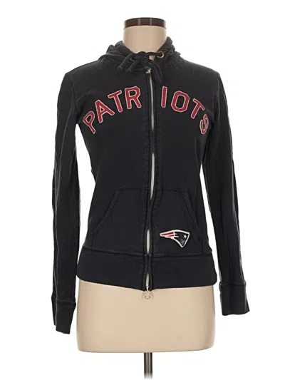 Pre-owned Nfl Zip Up Hoodie In Black