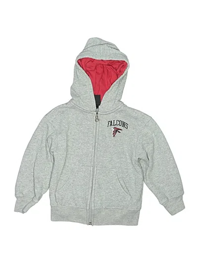 Pre-owned Nfl Kids' Zip Up Hoodie In Gray