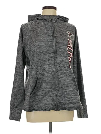 Pre-owned Nfl Zip Up Hoodie In Gray
