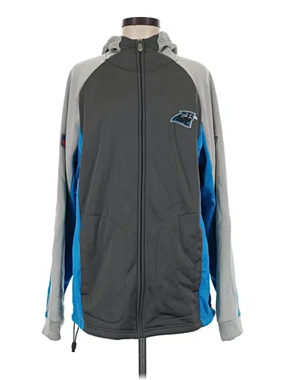 Pre-owned Nfl Zip Up Hoodie In Gray