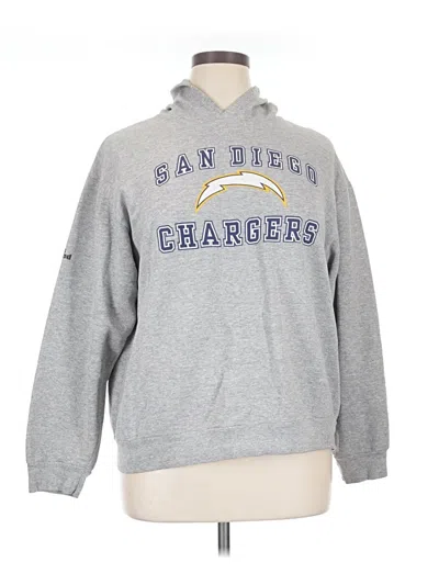 Pre-owned Nfl Zip Up Hoodie In Gray