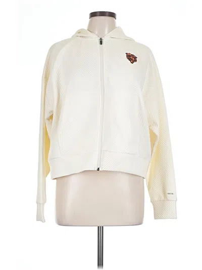 Pre-owned Nfl Zip Up Hoodie In Ivory