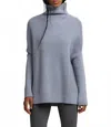 Nfp Merino Wool Turtleneck Sweater In Pewter In Blue