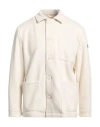 Ngseidue Man Shirt Ivory Size 40 Polyester, Viscose In White