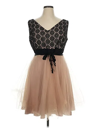 Pre-owned Nha Khanh Cocktail Dress In Brown