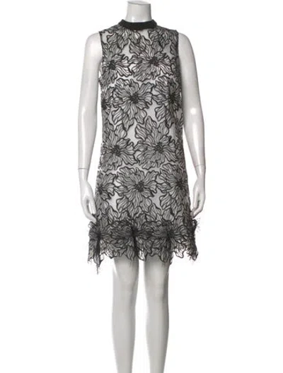 Pre-owned Nha Khanh Floral Print Mini Dress In Multicolor