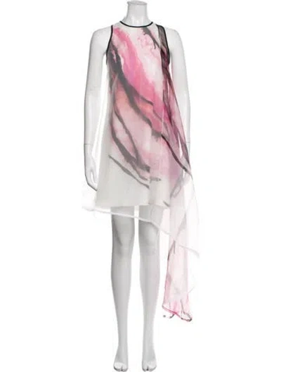 Pre-owned Nha Khanh Printed Mini Dress In Pink