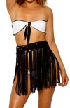 Nhall Resortwear Adele Mini Skirt In Black
