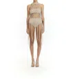 Nhall Resortwear Anamar Cover Up Macrame In Nude
