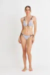 Nhall Resortwear Diana Bikini Set In Black Dots