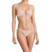 Nhall Resortwear Diana Bikini Set In Rose
