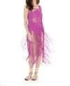 Nhall Resortwear Women's Olivia Cover Up Macrame In Pink