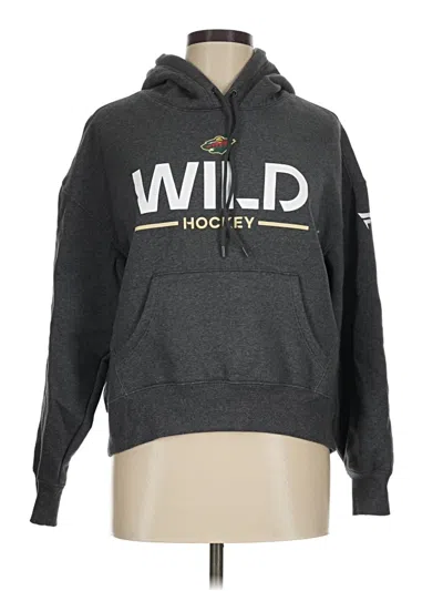 Pre-owned Nhl Pullover Hoodie In Gray