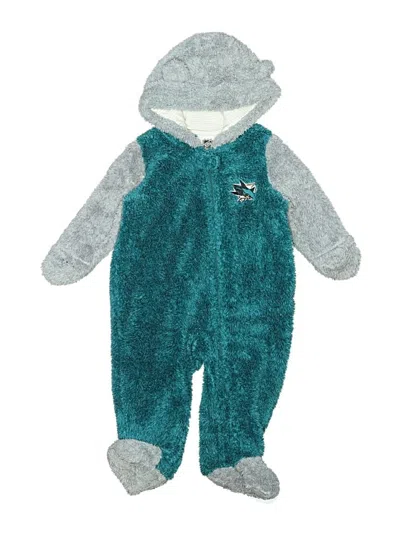Pre-owned Nhl Babies' Short Sleeve Onesie In Blue