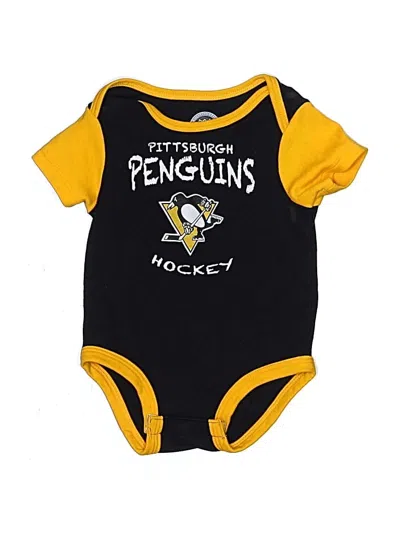 Pre-owned Nhl Babies' Short Sleeve Onesie In Yellow