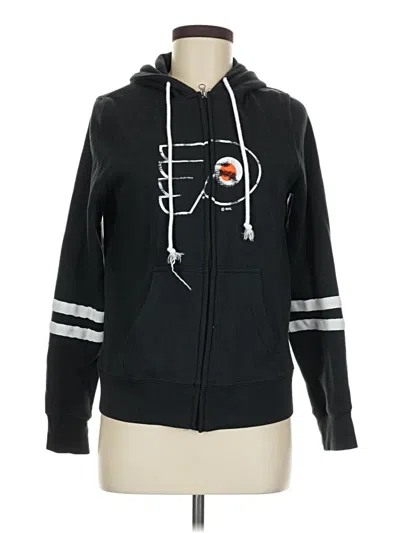 Pre-owned Nhl Zip Up Hoodie In Black