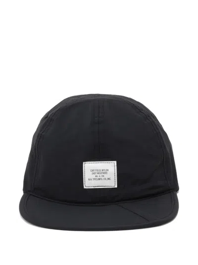 N.hoolywood Appliqué-detail Cap In 黑色