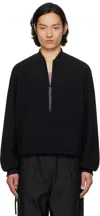 N.hoolywood Black Blouson Bomber Jacket In Black