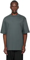 N.hoolywood Blue Big T-shirt In Blue Gray