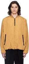 N.hoolywood Brown Raglan Bomber Jacket In Beige