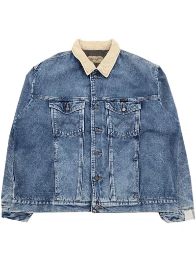 N.hoolywood Button-up Denim Jacket In Blue