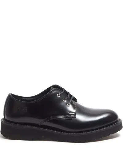 N.hoolywood Leather Derby Shoes In 黑色